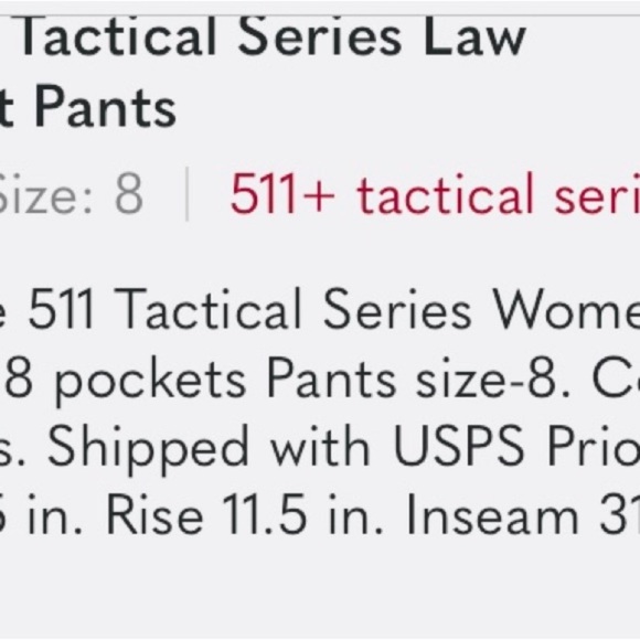 Genuine 511 Tactical Series Law Enforcement Pants - Picture 8 of 8